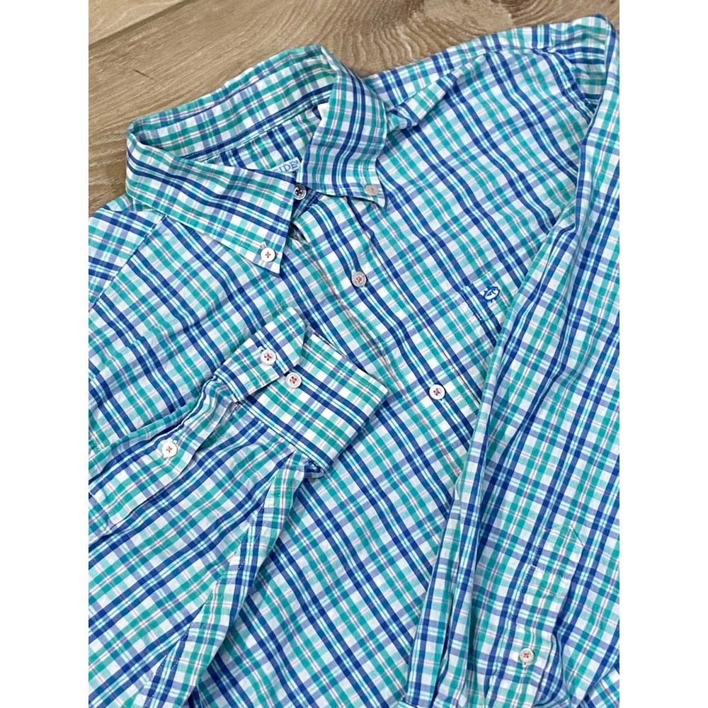 Southern‎ Tide Size S Classic Fit Plaid Long Sleeve Button Down Shirt Mens Beach